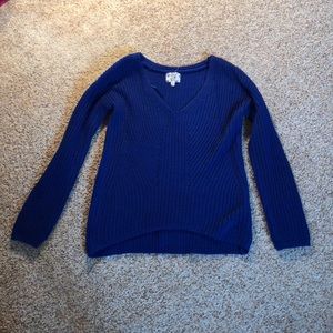 Dark blue knit crew neck